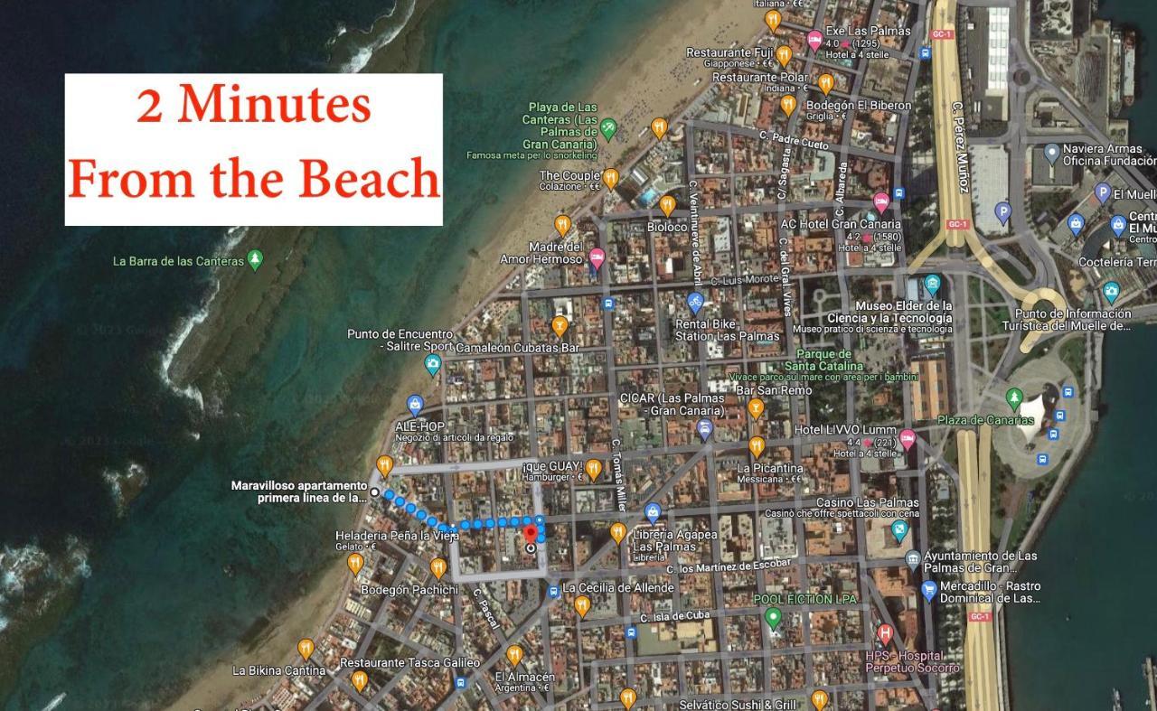 2 Min Dalla Spiaggia Loft Terrazza Casa Gialla Las Palmas de Gran Canaria Extérieur photo